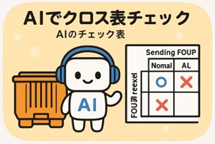 AIでクロス表チェック